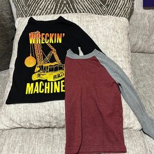 Boys 3T graphic tees & long sleeves varied brands from Carters, Childrens Place